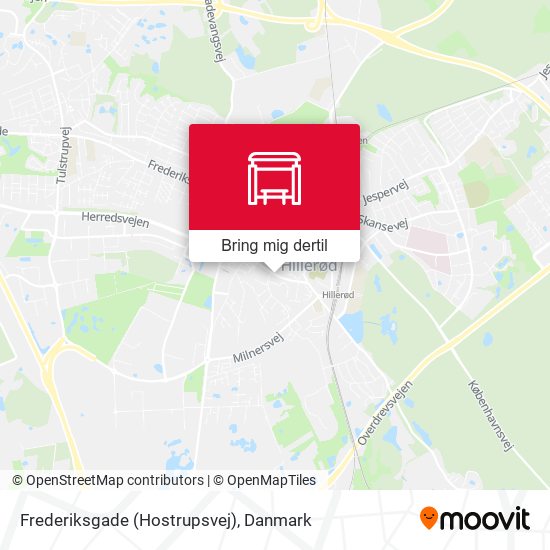 Frederiksgade (Hostrupsvej) kort