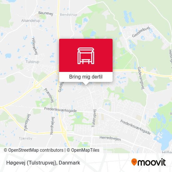 Høgevej (Tulstrupvej) kort