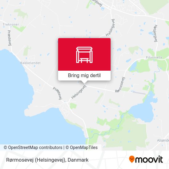 Rørmosevej (Helsingevej) kort