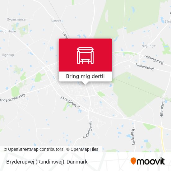 Bryderupvej (Rundinsvej) kort