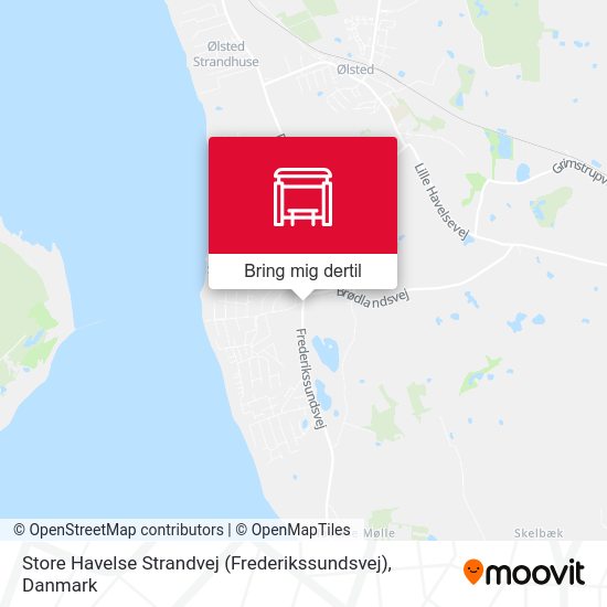 Store Havelse Strandvej (Frederikssundsvej) kort