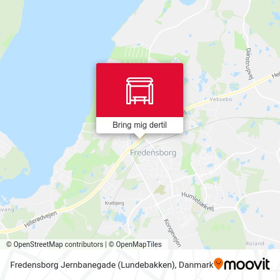Fredensborg Jernbanegade (Lundebakken) kort