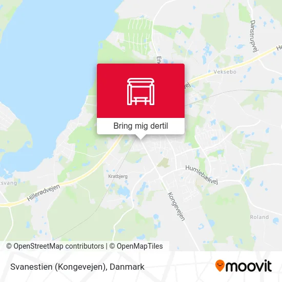 Svanestien (Kongevejen) kort