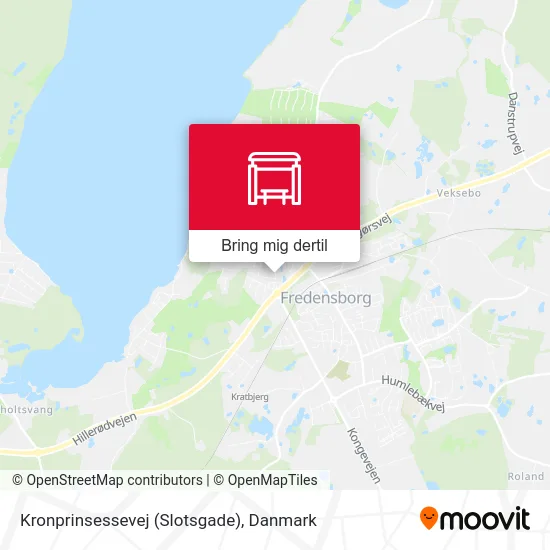 Kronprinsessevej (Slotsgade) kort