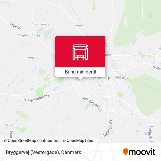 Bryggervej (Vestergade) kort