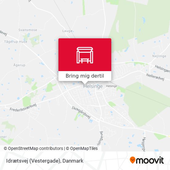 Idrætsvej (Vestergade) kort