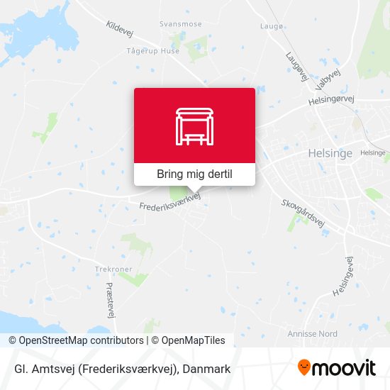 Gl. Amtsvej (Frederiksværkvej) kort