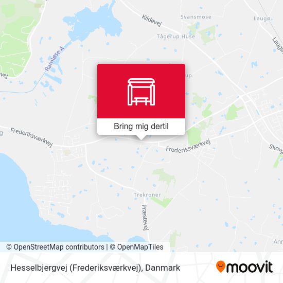 Hesselbjergvej (Frederiksværkvej) kort