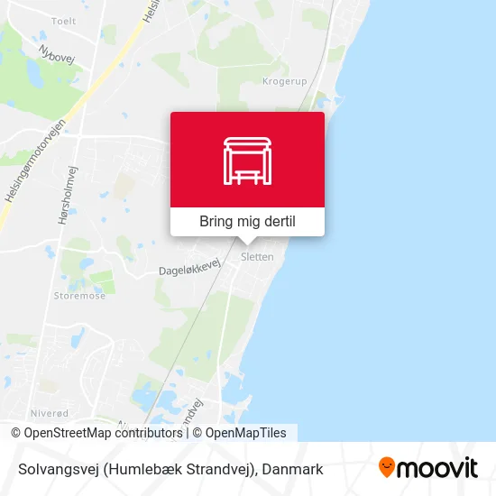 Solvangsvej (Humlebæk Strandvej) kort