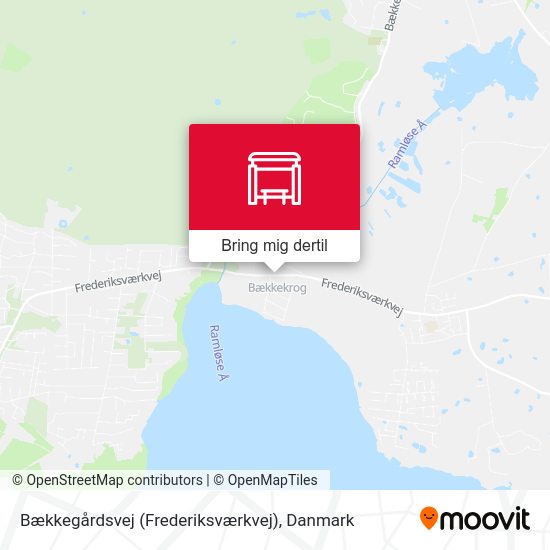 Bækkegårdsvej (Frederiksværkvej) kort