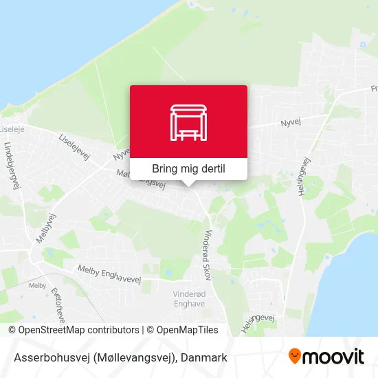 Asserbohusvej (Møllevangsvej) kort