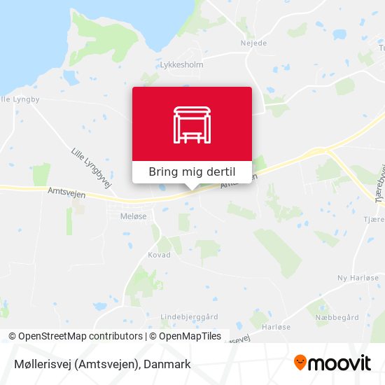 Møllerisvej (Amtsvejen) kort