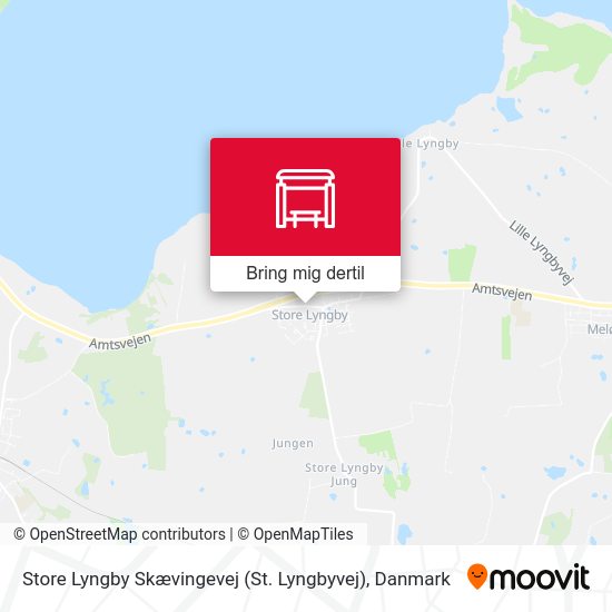Store Lyngby Skævingevej (St. Lyngbyvej) kort