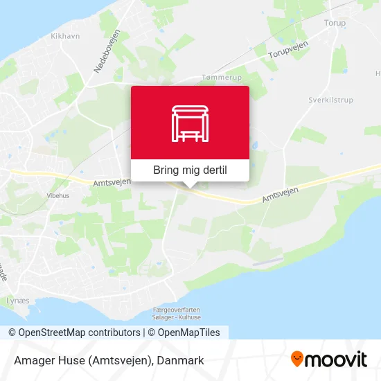 Amager Huse (Amtsvejen) kort