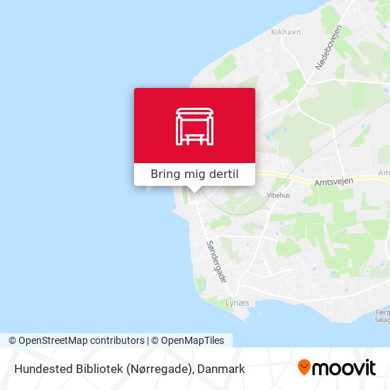 Hundested Bibliotek (Nørregade) kort