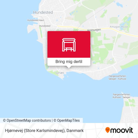 Hjørnevej (Store Karlsmindevej) kort
