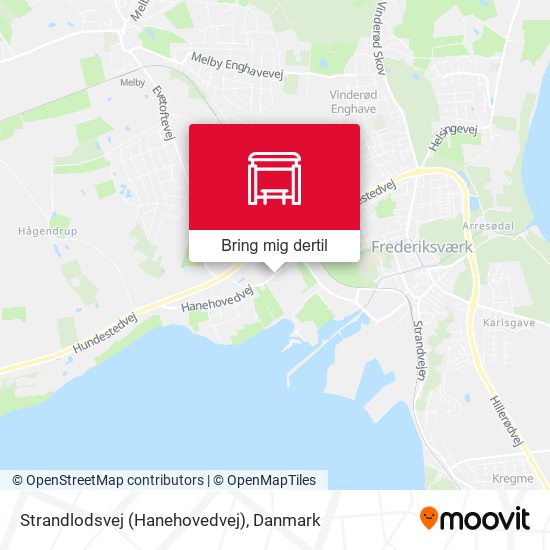 Strandlodsvej (Hanehovedvej) kort