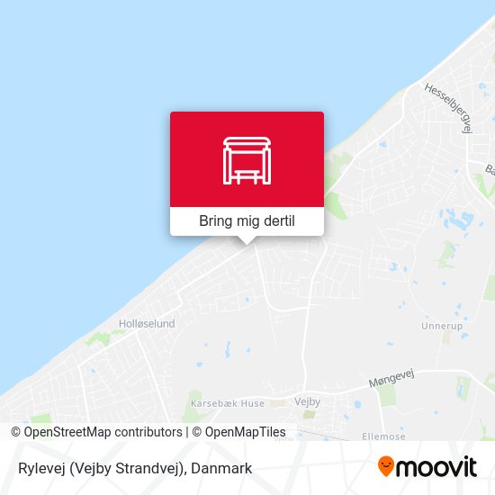 Rylevej (Vejby Strandvej) kort