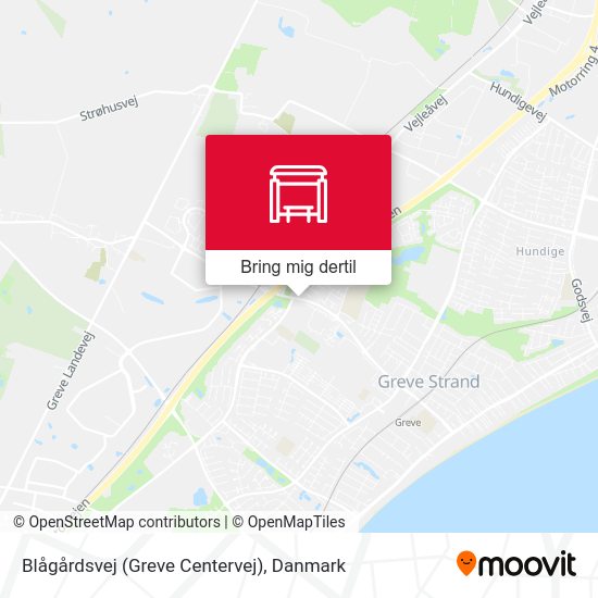 Blågårdsvej (Greve Centervej) kort