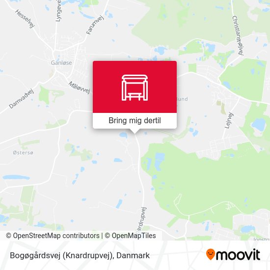 Bogøgårdsvej (Knardrupvej) kort