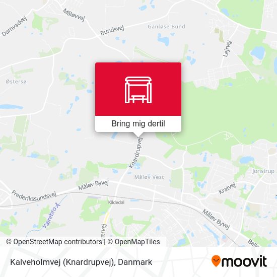 Kalveholmvej (Knardrupvej) kort