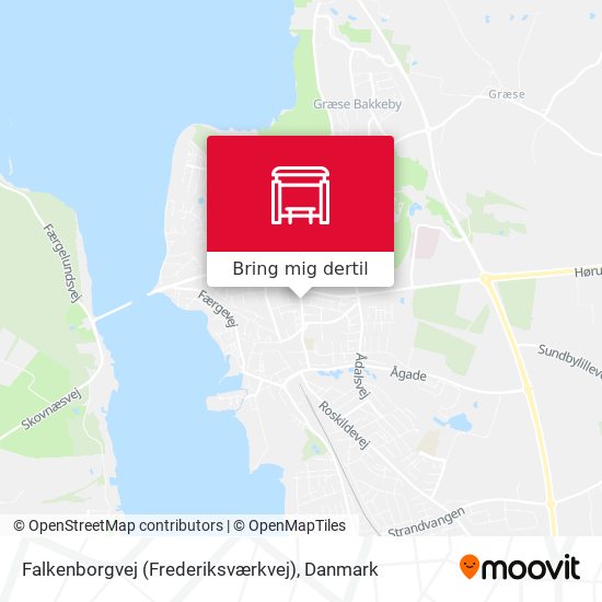 Falkenborgvej (Frederiksværkvej) kort