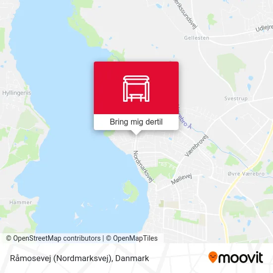 Råmosevej (Nordmarksvej) kort