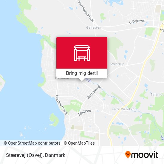 Stærevej (Osvej) kort