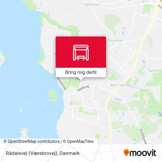 Rådalsvej (Værebrovej) kort