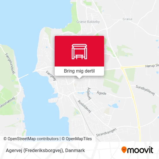 Agervej (Frederiksborgvej) kort