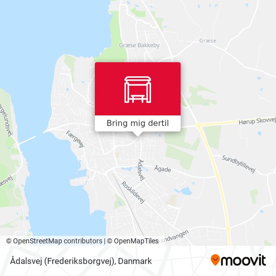 Ådalsvej (Frederiksborgvej) kort