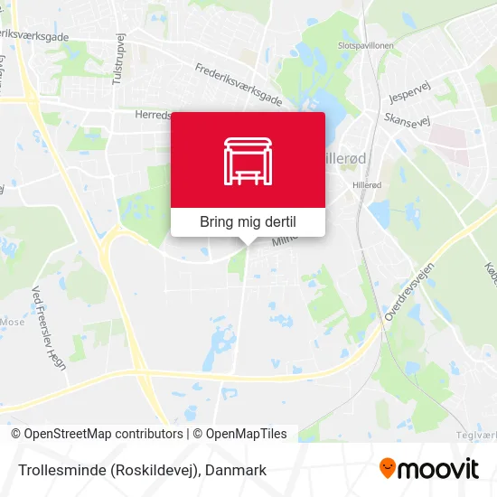 Trollesminde (Roskildevej) kort
