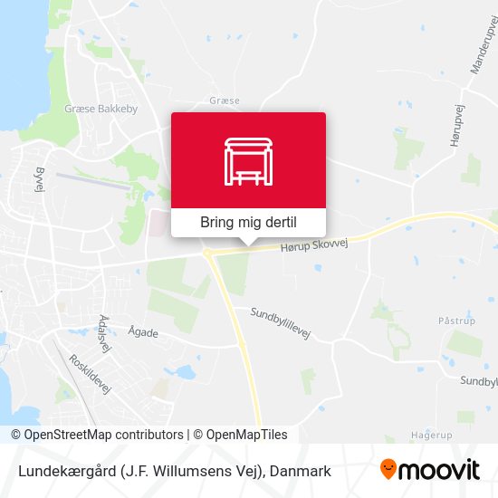 Lundekærgård (J.F. Willumsens Vej) kort