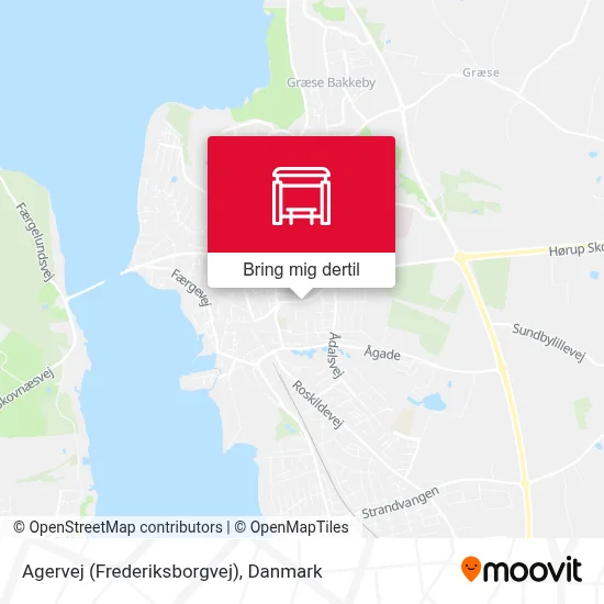 Agervej (Frederiksborgvej) kort
