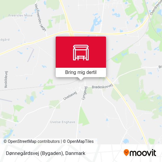 Dønnegårdsvej (Bygaden) kort