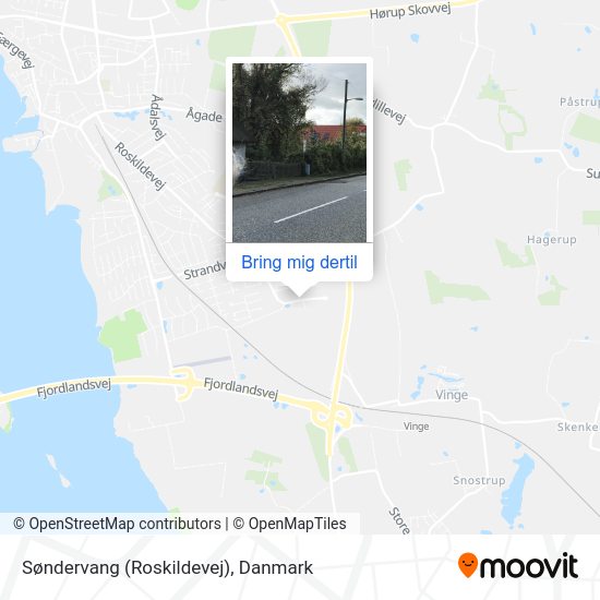 Søndervang (Roskildevej) kort