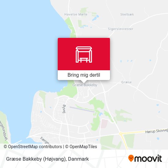 Græse Bakkeby (Højvang) kort