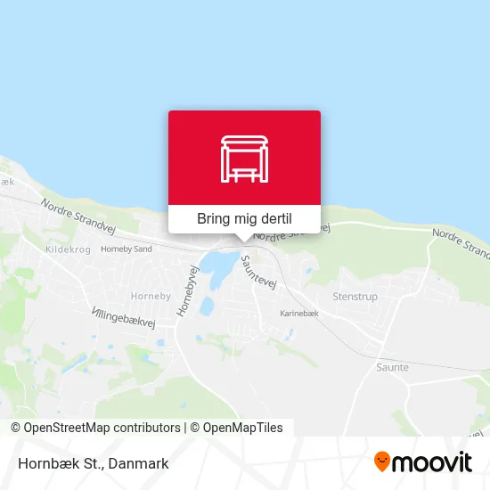 Hornbæk St. kort