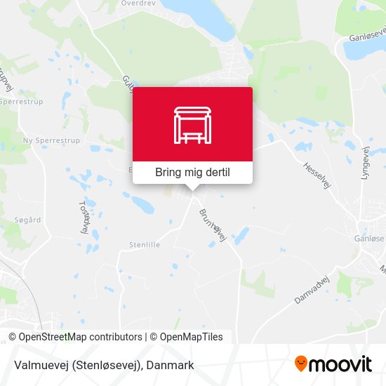 Valmuevej (Stenløsevej) kort