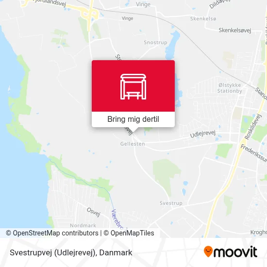 Svestrupvej (Udlejrevej) kort