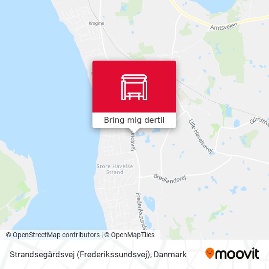 Strandsegårdsvej (Frederikssundsvej) kort
