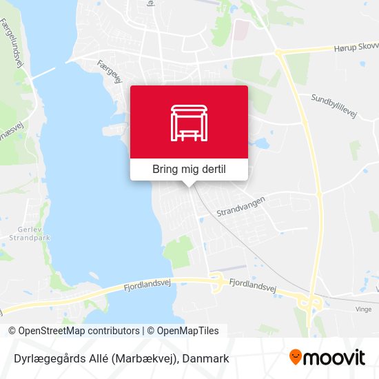 Dyrlægegårds Allé (Marbækvej) kort