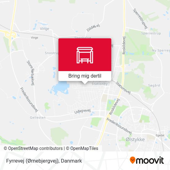 Fyrrevej (Ørnebjergvej) kort