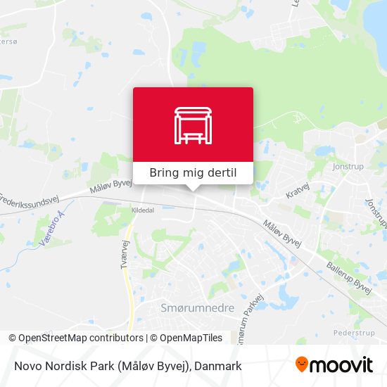 Novo Nordisk Park (Måløv Byvej) kort