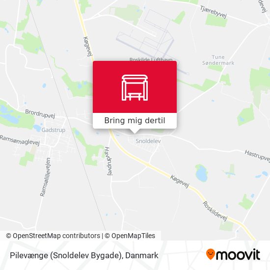 Pilevænge (Snoldelev Bygade) kort