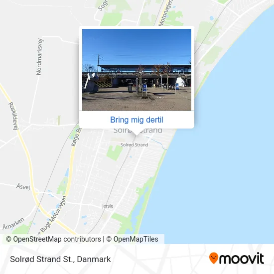 Solrød Strand St. kort