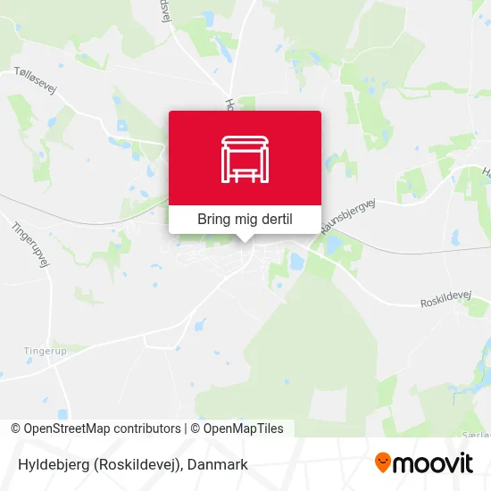Hyldebjerg (Roskildevej) kort