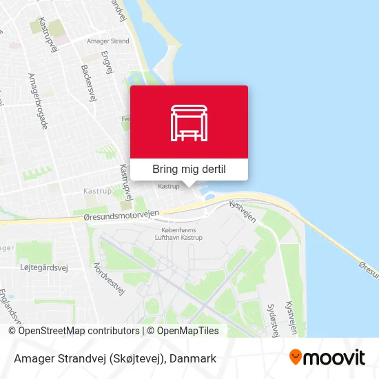 Amager Strandvej (Skøjtevej) kort