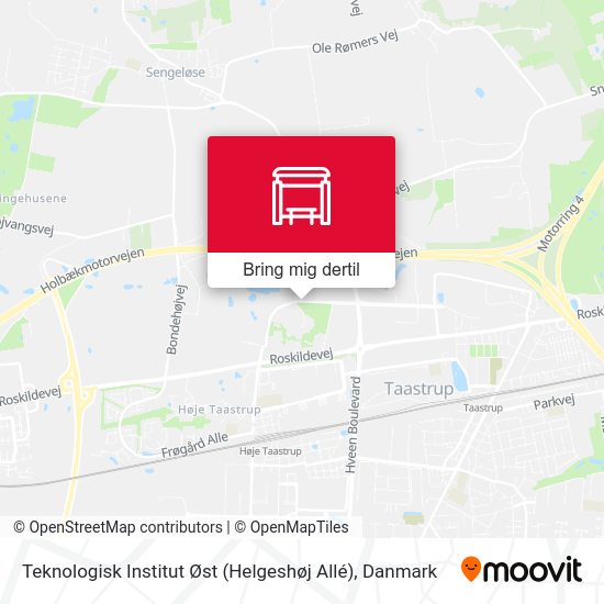 Teknologisk Institut Øst (Helgeshøj Allé) kort