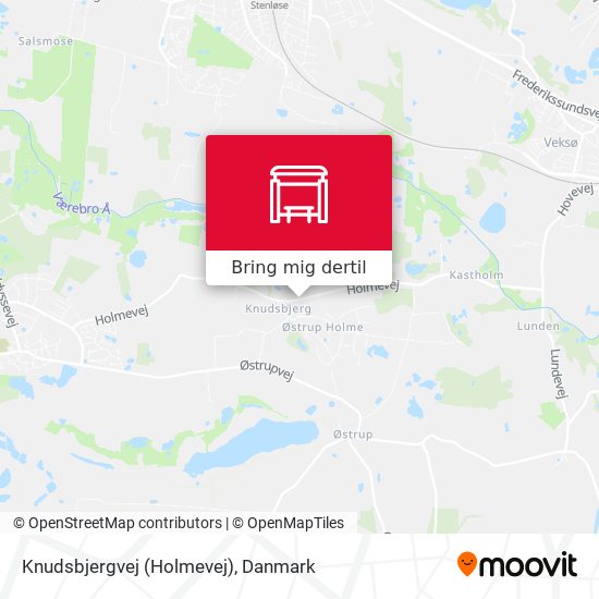 Knudsbjergvej (Holmevej) kort
